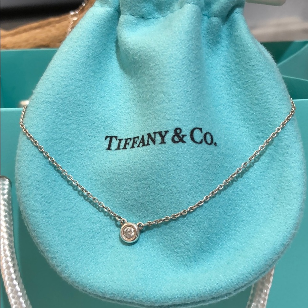Tiffany Necklace-Elsi Peretti Diamond Pendant